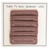 Go Handmade Dobbelt Label, PU læder, 5 x 1,5 cm, Handmade, 6 stk